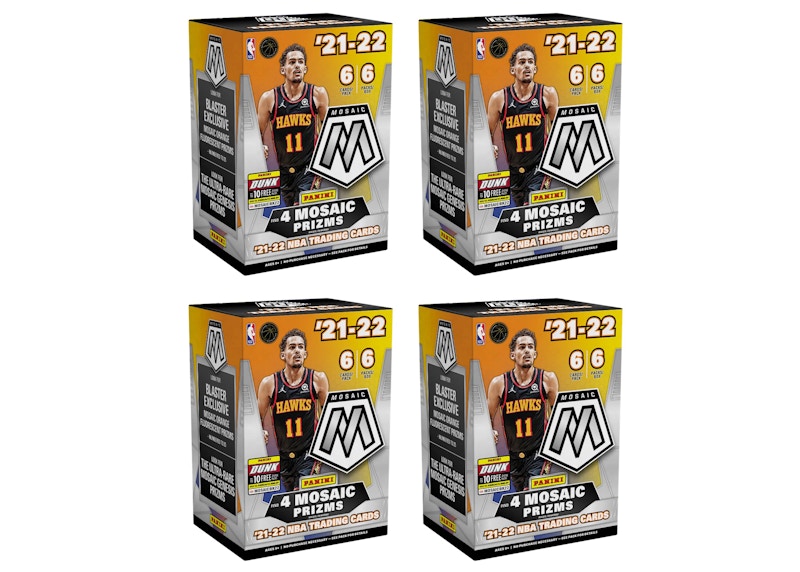 2021-22 Panini Mosaic Basketball Blaster Box 4x Lot