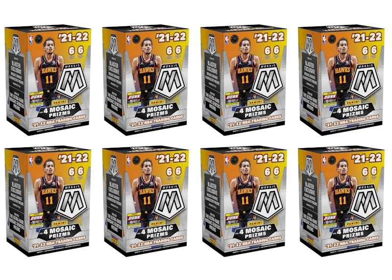 2021-22 Panini Mosaic Basketball Blaster Box 8x Lot