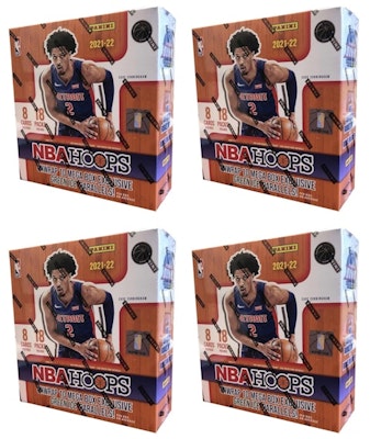 2021-22 Panini NBA Hoops Basketball Fanatics Exclusive Mega Box (Green Ice Parallels) 4x Lot Buy 2021-22 Panini NBA Hoops Basketball Fanatics Exclusive Mega Box (Green Ice Parallels) 4x Lot
