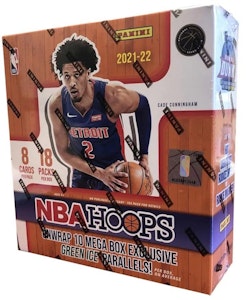 2021-22 Panini NBA Hoops篮球爱好者独家Mega Box(绿色冰平行卡) Buy 2021-22 Panini NBA Hoops篮球爱好者独家Mega Box(绿色冰平行卡)