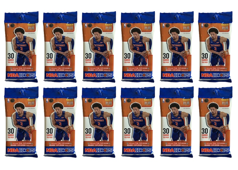 2021-22 Panini NBA Hoops Basketball Fat Pack 12x lot