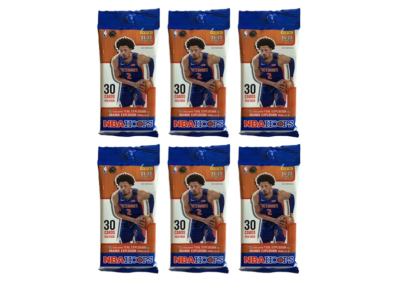 2021-22 Panini NBA Hoops Basketball Fat Pack 6x lot