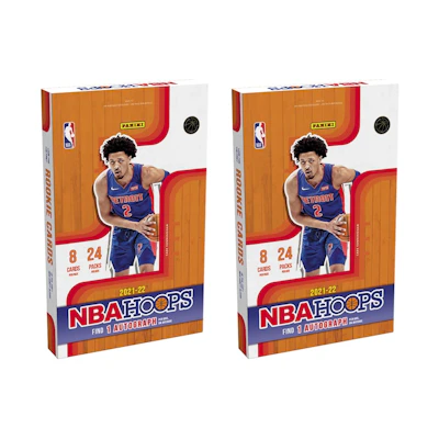 2021-22 Panini NBA Hoops Basketball Hobby Box 2x Lot