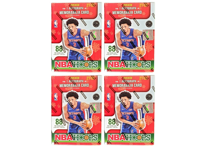 2021-22 Panini NBA Hoops Basketball Holiday Blaster Box 4x Lot