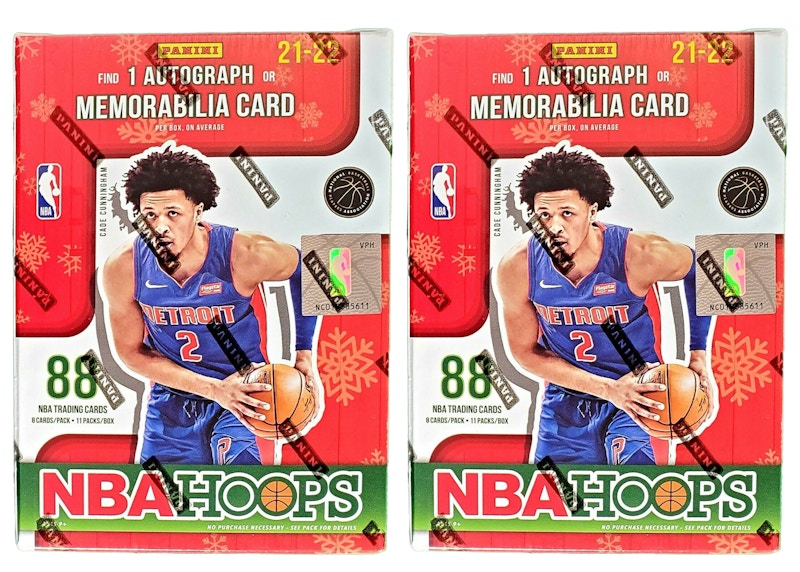 2021-22 Panini NBA Hoops Basketball Holiday Blaster Box 2x Lot