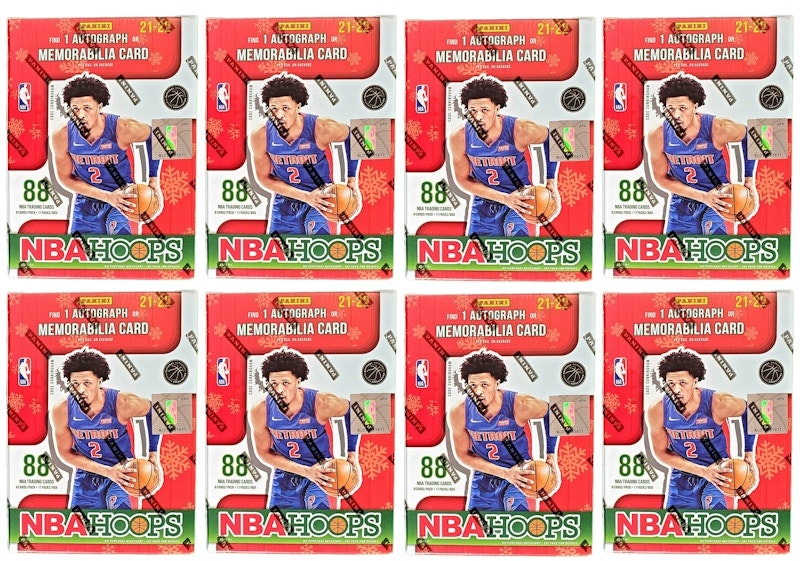 2021-22-panini-nba-hoops-basketball-holiday-blaster-box-8x-lot