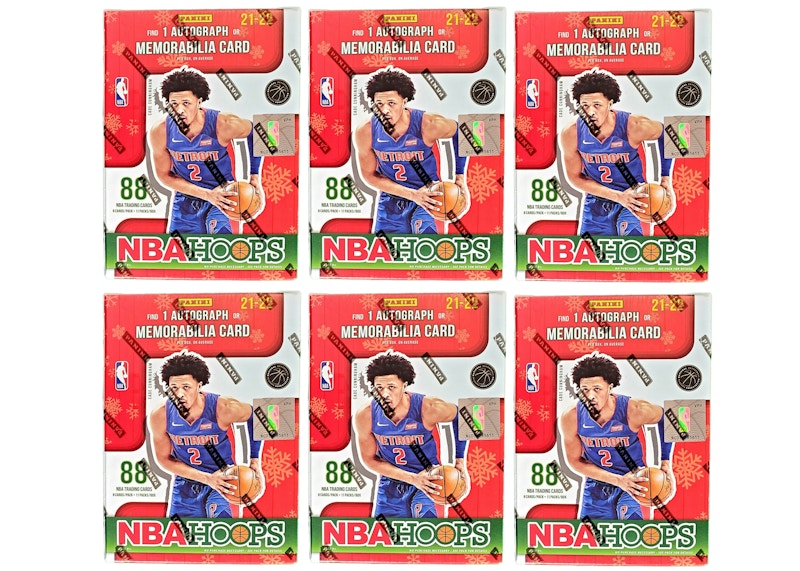 2021-22 Panini NBA Hoops Basketball Holiday Blaster Box 6x Lot