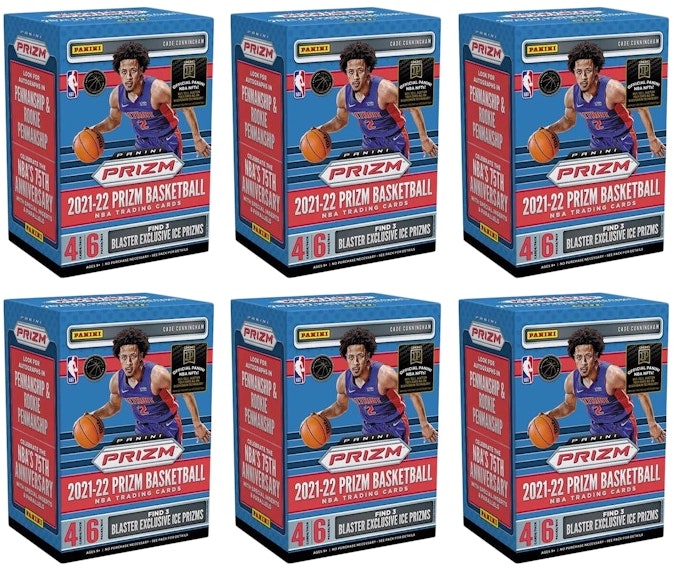 2021-22-panini-prizm-basketball-blaster-box-ice-prizms-6x-lot