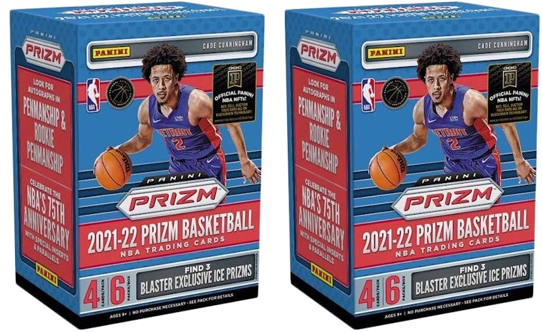 2021-22-panini-prizm-basketball-blaster-box-ice-prizms-2x-lot