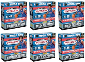 2021-22 Panini Prizm Basketball Fanatics Exclusive Mega Box (Green Ice Prizms) 6x Lot 2021-22 Panini Prizm Basketball Fanatics Exclusive Mega Box (Green Ice Prizms) 6x Lot