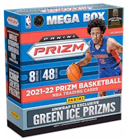2021-22 Panini Prizm Basketball Fanatics Exclusive Mega Box (Green Ice Prizms) 2021-22 Panini Prizm Basketball Fanatics Exclusive Mega Box (Green Ice Prizms)