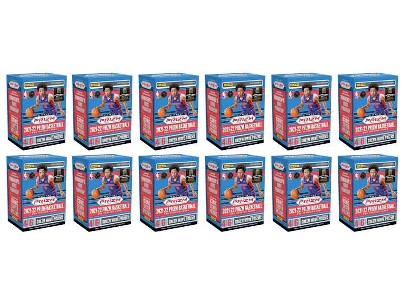 Buy 2021-22 Panini Prizm Basketball Fanatics Eksklusif Blaster Box (Prizm Gelombang Hijau) Lot 12x
