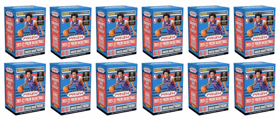 2021-22 Panini Prizm Basketball Fanatics Exclusive Blaster Box (Green Wave Prizms) 12x Lot Buy 2021-22 Panini Prizm Basketball Fanatics Exclusive Blaster Box (Green Wave Prizms) 12x Lot