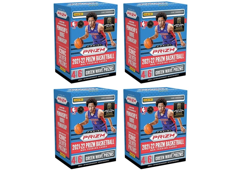 2021-22 Panini Prizm Basketball Fanatics Exclusive Blaster Box (Green Wave Prizms) 4x Lot
