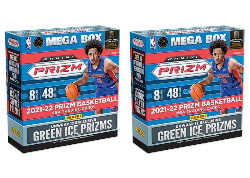 2021-22 Panini Prizm Basketball Fanatics Exclusive Mega Box (Green Ice Prizms) 2x Lot