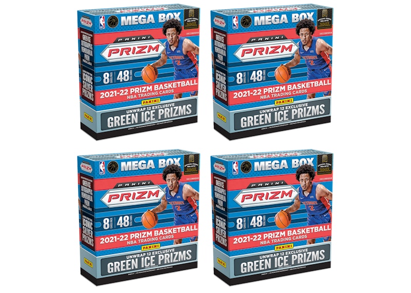 Buy Lote 4x 2021-22 Panini Prizm Basketball Mega Box Exclusiva Fanatics (Green Ice Prizms)
