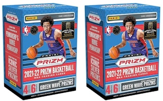 2021-22 Panini Prizm Basketball Fanatics Exclusive Blaster Box (Green Wave Prizms) 2x Lot 2021-22 Panini Prizm Basketball Fanatics Exclusive Blaster Box (Green Wave Prizms) 2x Lot