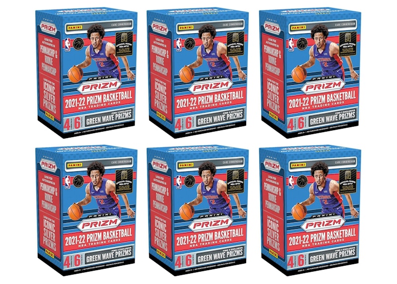 2021-22 Panini Prizm Basketball Fanatics Exclusive Blaster Box (Green Wave Prizms) 6x Lot