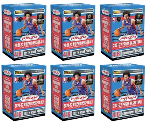 2021-22 Panini Prizm Basketball Fanatics Exclusive Blaster Box (Green Wave Prizms) 6x Lot Buy 2021-22 Panini Prizm Basketball Fanatics Exclusive Blaster Box (Green Wave Prizms) 6x Lot
