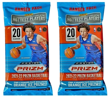 2021-22 Panini Prizm 篮球吊卡包(橙冰Prizms)2包组合 Buy 2021-22 Panini Prizm 篮球吊卡包(橙冰Prizms)2包组合
