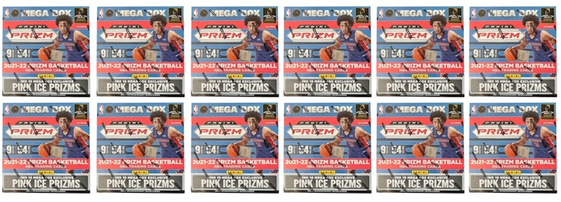 2021-22 Panini Prizm Basketball Mega Box (Pink Ice Prizms) 12x Lot Buy 2021-22 Panini Prizm Basketball Mega Box (Pink Ice Prizms) 12x Lot