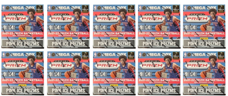 2021-22 Panini Prizm Basketball Mega Box (Pink Ice Prizms) 10x Lot Buy 2021-22 Panini Prizm Basketball Mega Box (Pink Ice Prizms) 10x Lot