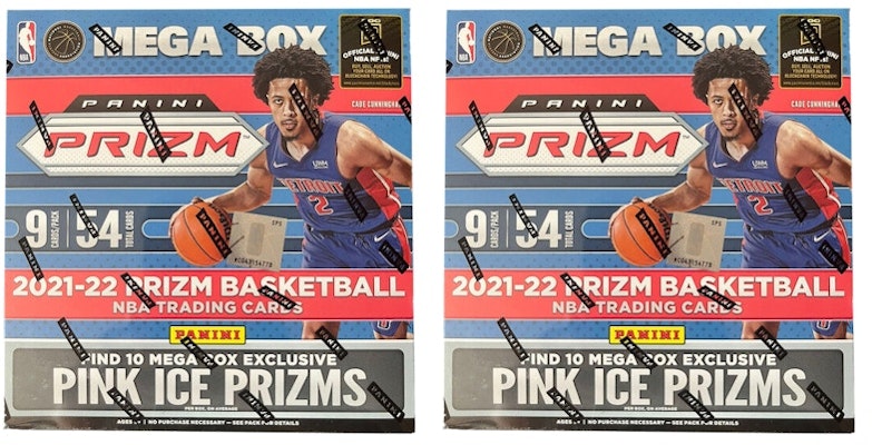 2021-22 Panini Prizm Basketball Mega Box (Pink Ice Prizms) 2x Lot Buy 2021-22 Panini Prizm Basketball Mega Box (Pink Ice Prizms) 2x Lot