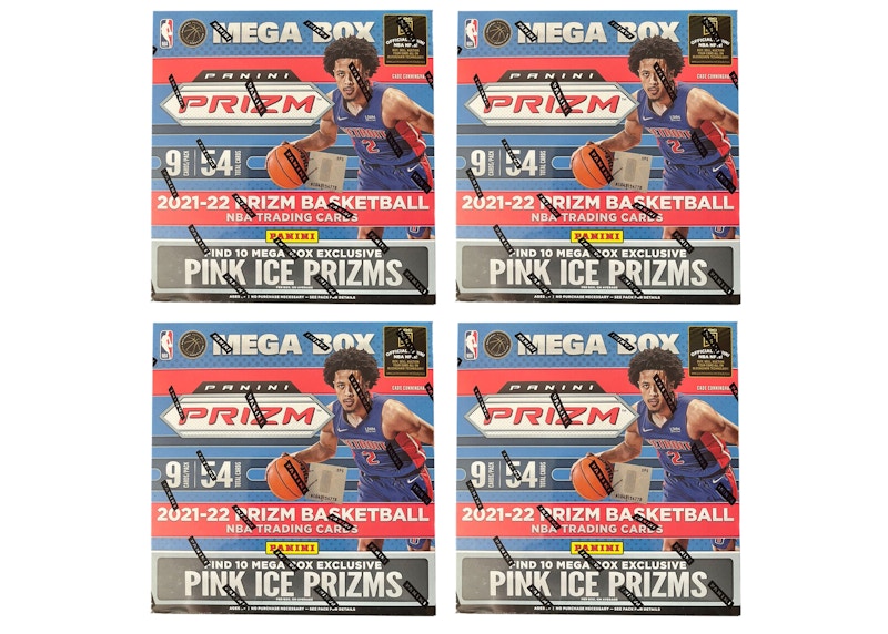 2021-22 Panini Prizm Basketball Mega Box (Pink Ice Prizms) 4x Lot