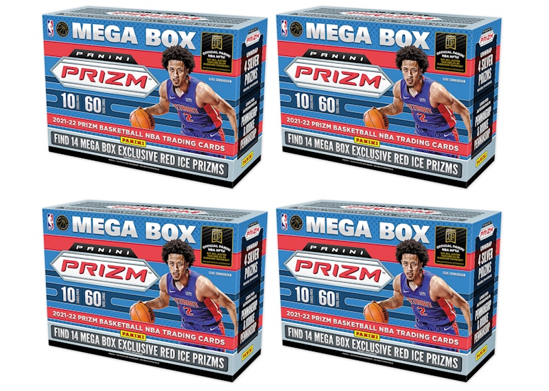 Buy 2021-22 Panini Prizm Basketball Mega Box (Red Ice Prizms) 4x Lot