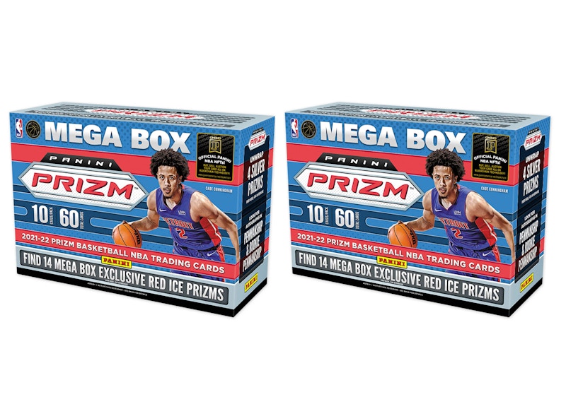 2021-22 Panini Prizm Basketball Mega Box (Red Ice Prizms) 2x Lot