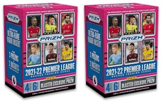 2021-22 Panini Prizm Premier League Soccer Blaster Box 2x Lot 2021-22 Panini Prizm Premier League Soccer Blaster Box 2x Lot