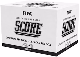 2021-22 Panini Score FIFA Soccer Factory Sealed Multi-Pack Cello Fat Pack Box (European Exclusive) 2021-22 Panini Score FIFA Soccer Factory Sealed Multi-Pack Cello Fat Pack Box (European Exclusive)