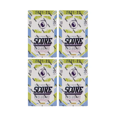 2021-22 Panini Score Premier League Soccer Retail Box (UK Exclusive) 4x Lot