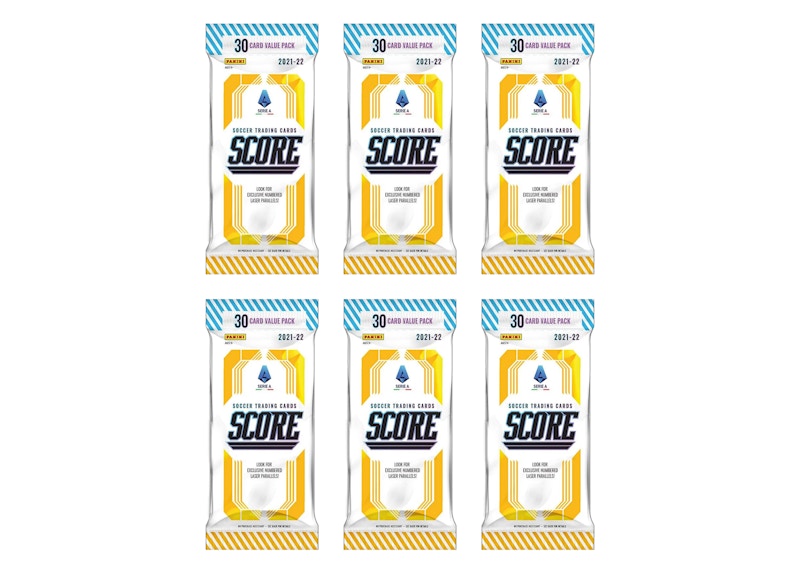 2021-22 Panini Score Serie A Soccer Fat Pack (Italy Exclusive) 6x lot