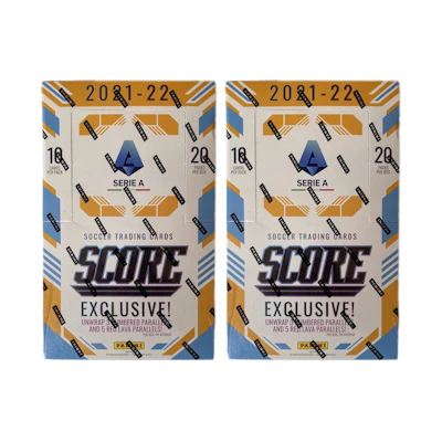 2021-22 Panini Score Serie A Soccer Retail Box (Italy Exclusive) 2x Lot