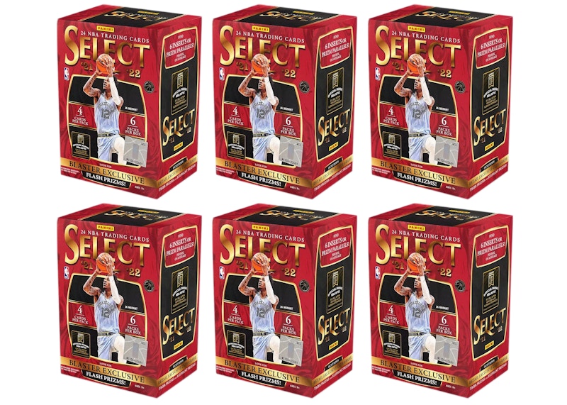 2021-22 Panini Select Basketball Blaster Box (Flash Prizms) 6x Lot