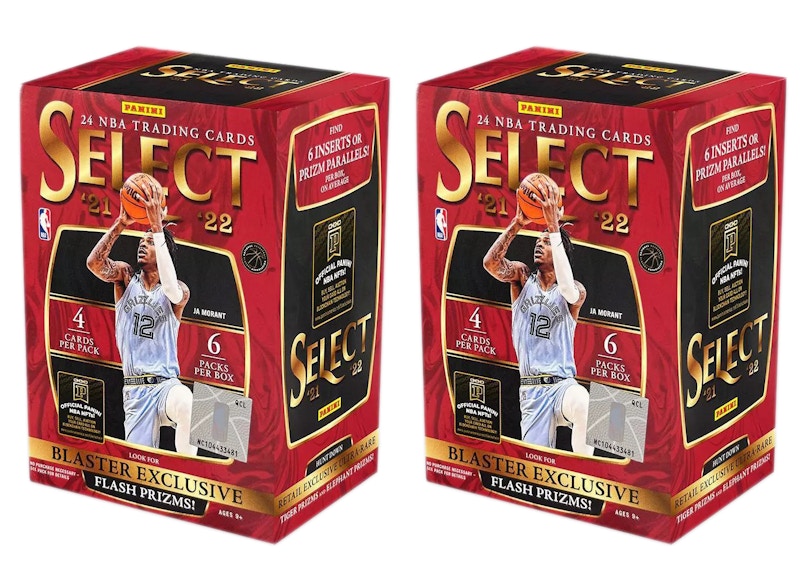 2021-22 Panini Select Basketball Blaster Box (Flash Prizms) 2x Lot