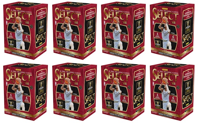 2021-22 Panini Select Basketball Fanatics Exclusive Blaster Box (Green Ice Prizms) 8x Lot Buy 2021-22 Panini Select Basketball Fanatics Exclusive Blaster Box (Green Ice Prizms) 8x Lot