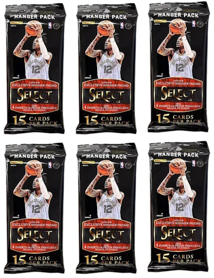 2021-22-panini-select-basketball-hanger-pack-6x-lot