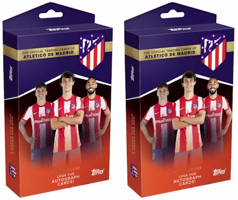 2021-22 Topps Atletico De Madrid Set Kotak Bola Sepak 2x Lot Buy 2021-22 Topps Atletico De Madrid Set Kotak Bola Sepak 2x Lot