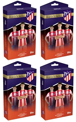 2021-22 Topps 马德里竞技队套装足球卡盒 4盒套装 Buy 2021-22 Topps 马德里竞技队套装足球卡盒 4盒套装