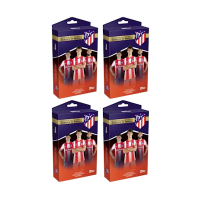2021-22 Topps Atletico De Madrid Team Set Soccer Box 4x Lot