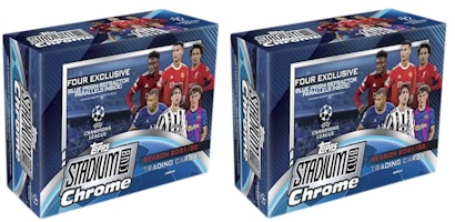 2021-22 Topps Chrome Stadium Club UEFA Champions League Soccer Mega Box 2x Lot 2021-22 Topps Chrome Stadium Club UEFA Champions League Soccer Mega Box 2x Lot
