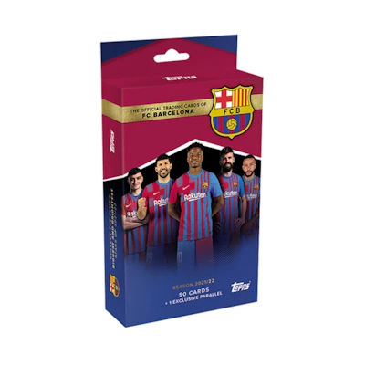 2021-22 Topps FC Barcelona Official Team Set Soccer Hanger Box
