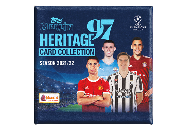 2021-22 Topps Merlin 97 Heritage UEFA Champions League Soccer Hobby Box ...