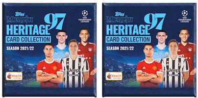 2021-22 Topps Merlin 97 Heritage UEFA Champions League Soccer Hobby Box 2x Lot 2021-22 Topps Merlin 97 Heritage UEFA Champions League Soccer Hobby Box 2x Lot
