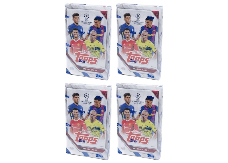 2021-22 Topps UEFA Champions League Collection Soccer Hobby Box 4x Lot