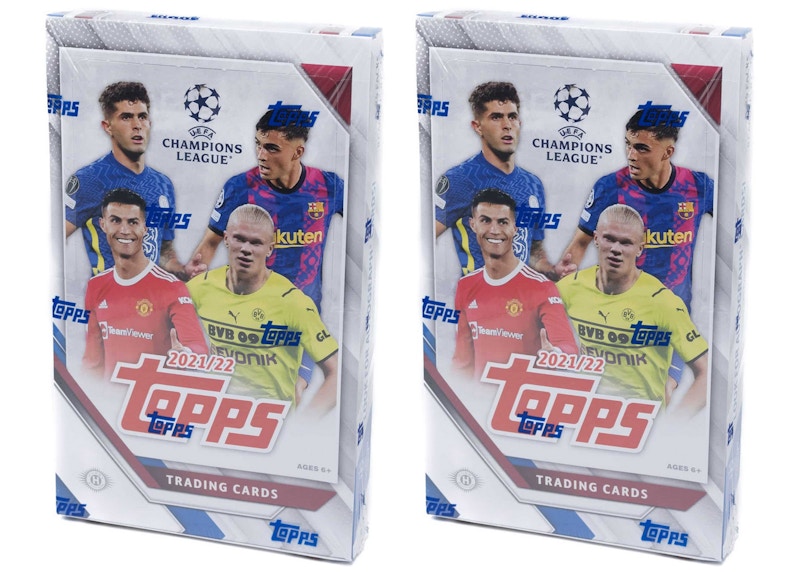 2021-22 Topps UEFA Champions League Collection Soccer Hobby Box 2x Lot