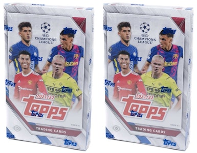 2021-22 Topps 歐洲冠軍聯賽收藏足球愛好者盒套裝兩個 Buy 2021-22 Topps 歐洲冠軍聯賽收藏足球愛好者盒套裝兩個