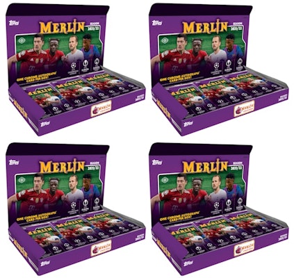 2021-22 Topps UEFA Champions League Merlin Chrome Soccer Hobby Box 4x Lot Buy 2021-22 Topps UEFA Champions League Merlin Chrome Soccer Hobby Box 4x Lot